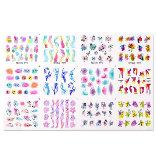 Sticker unghii - BORN PRETTY - D012