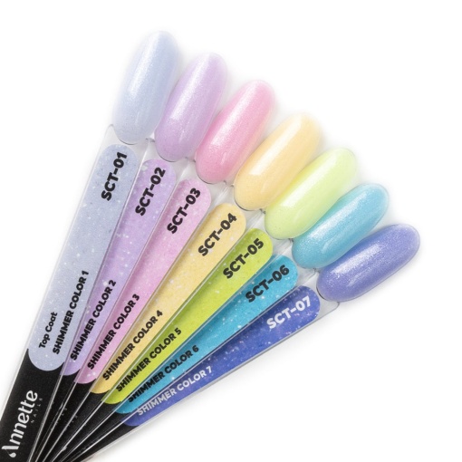 Top Coat Shimmer Color 1 SCT-01 - 8ml Annette Nails