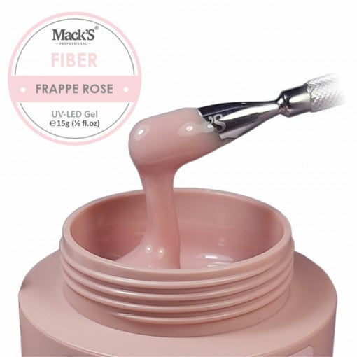 Gel autonivelant MACKS Fiber Frappe Rose -15gr Hema Free