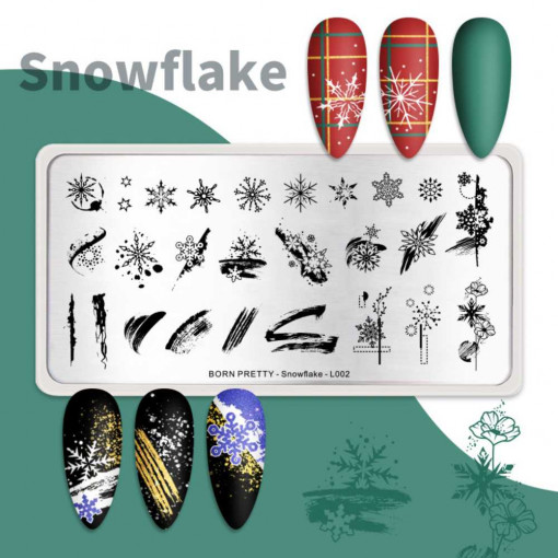 Matrita unghii Snow Flake - BORN PRETTY - L002