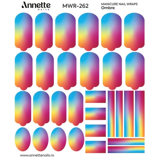 Nail Wraps Manichiura Ombre 262 Annette Nails MWR-262