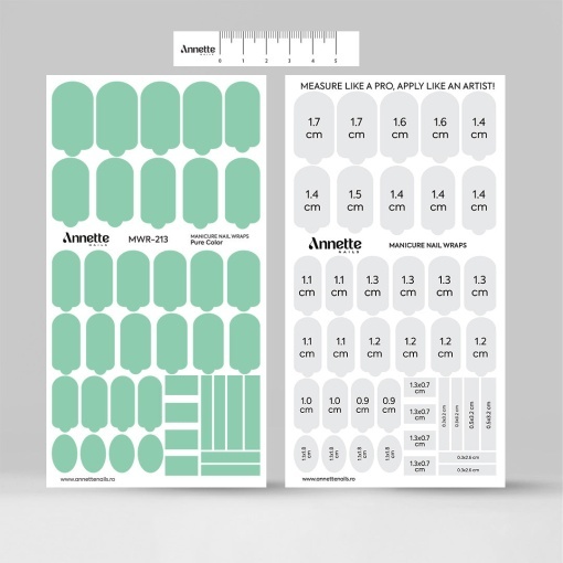 Nail Wraps Manichiura Pure Color 213 Annette Nails MWR-213