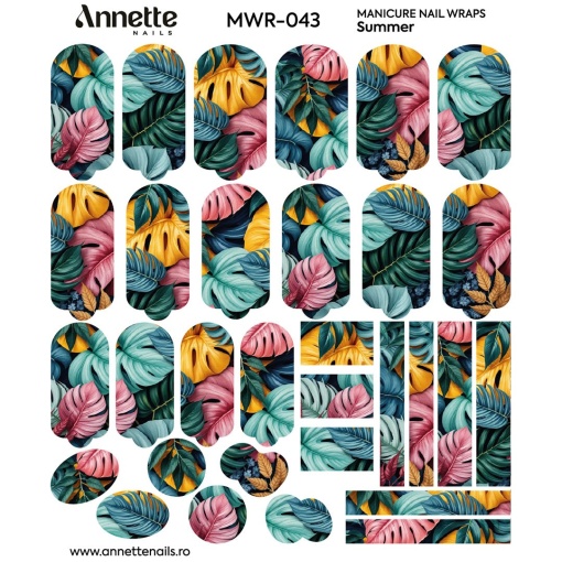 Nail Wraps Manichiura Summer 43 Annette Nails MWR-043
