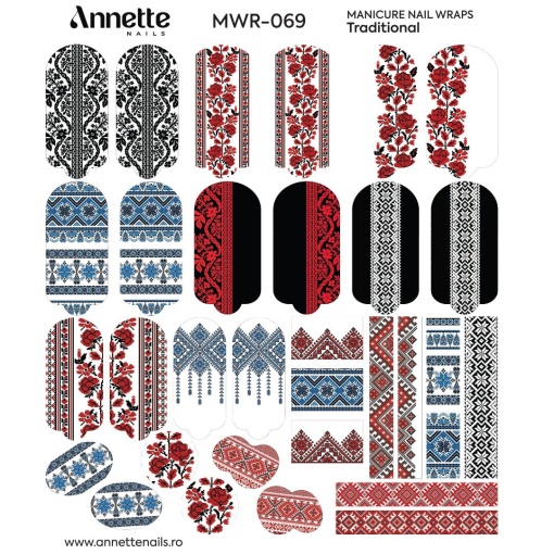Nail Wraps Manichiura Traditional 69 Annette Nails MWR-069