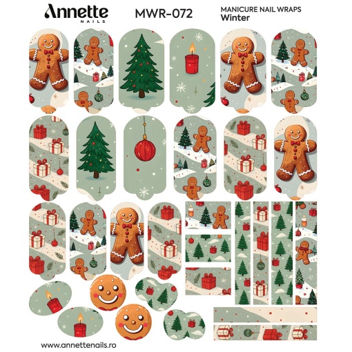 Nail Wraps Manichiura Winter 72 Annette Nails MWR-072