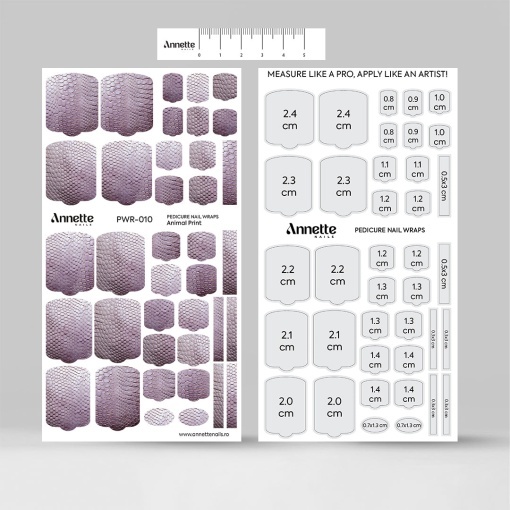 Nail Wraps Pedichiura Animal Print 10 Annette Nails PWR-010