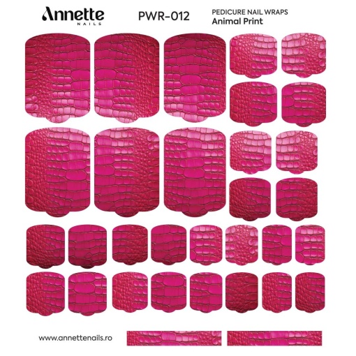 Nail Wraps Pedichiura Animal Print 12 Annette Nails PWR-012