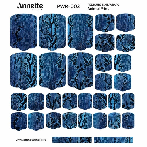 Nail Wraps Pedichiura Animal Print 3 Annette Nails PWR-003