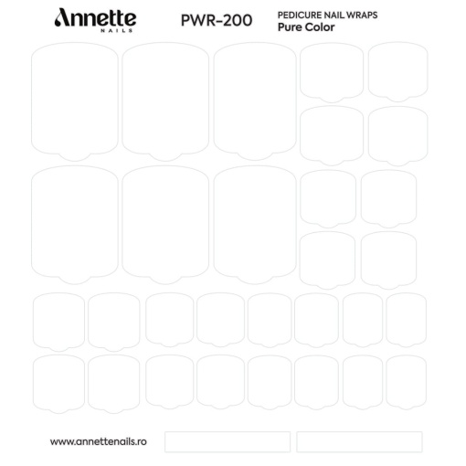 Nail Wraps Pedichiura Pure Color 200 Annette Nails PWR-200