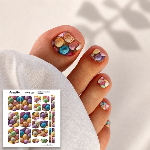 Nail Wraps Pedichiura Summer 31 Annette Nails PWR-031