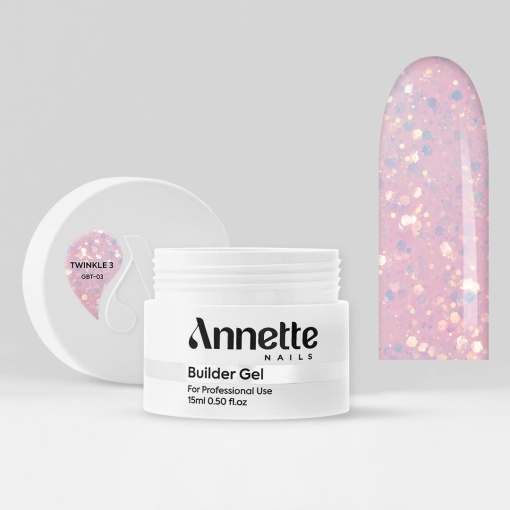 Gel Constructie Twinkle 3 ANNETTE NAILS - 15ml