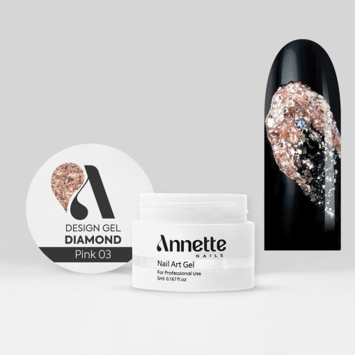 Gel Design Diamond Pink 03 - 5ml Annette Nails GDD-03