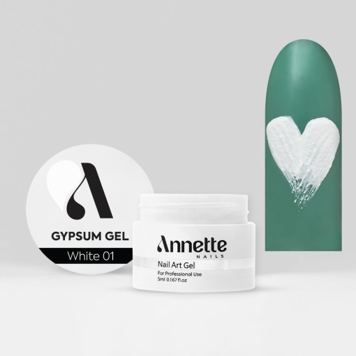 Gypsum Gel White 01 - 5 ml Annette Nails GG-01