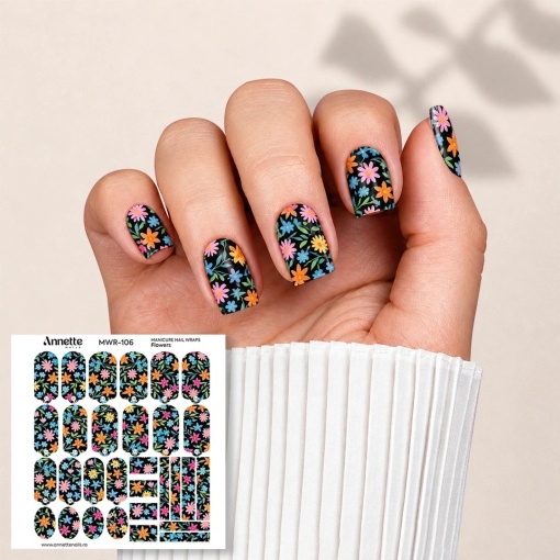 Nail Wraps Manichiura Flowers 106 Annette Nails MWR-106