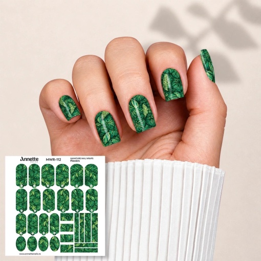 Nail Wraps Manichiura Flowers 112 Annette Nails MWR-112