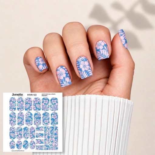 Nail Wraps Manichiura Flowers 122 Annette Nails MWR-122
