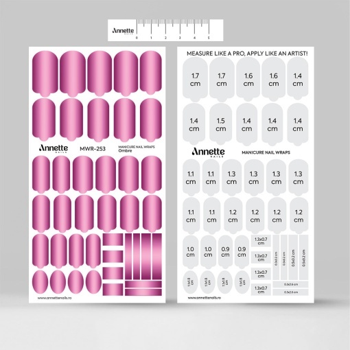 Nail Wraps Manichiura Ombre 253 Annette Nails MWR-253