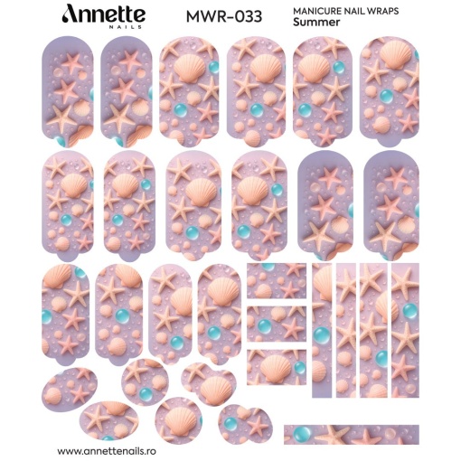 Nail Wraps Manichiura Summer 33 Annette Nails MWR-033