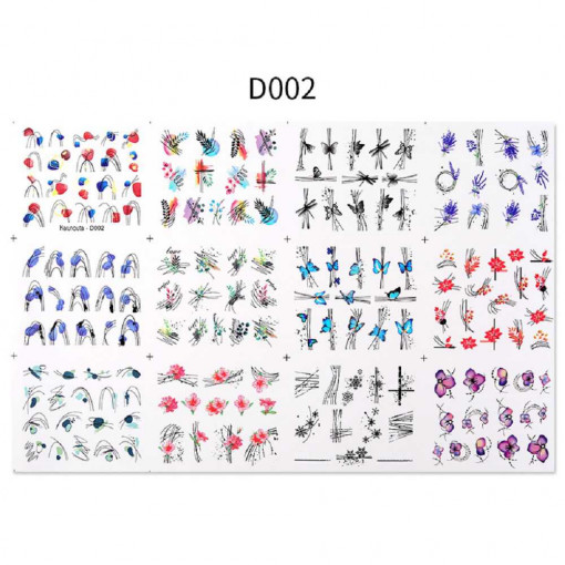 Sticker unghii - BORN PRETTY - D002