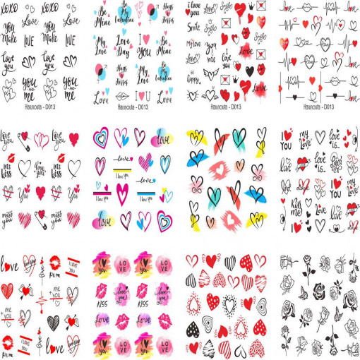Sticker unghii - BORN PRETTY - D013
