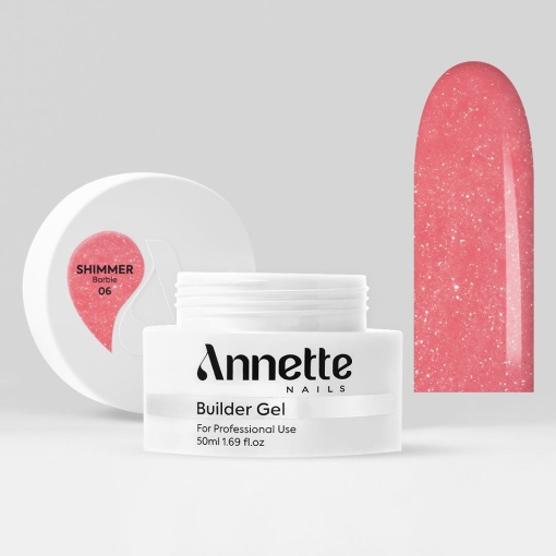 Gel Constructie Shimmer Barbie ANNETTE NAILS - 50ml