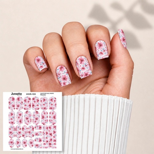 Nail Wraps Manichiura Flowers 100 Annette Nails MWR-100
