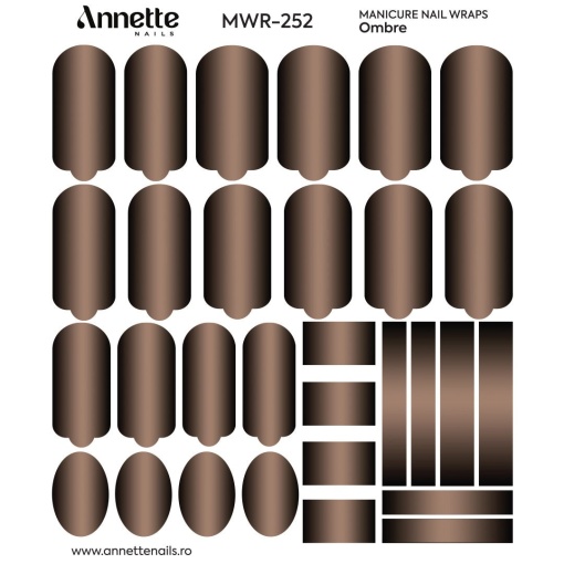 Nail Wraps Manichiura Ombre 252 Annette Nails MWR-252