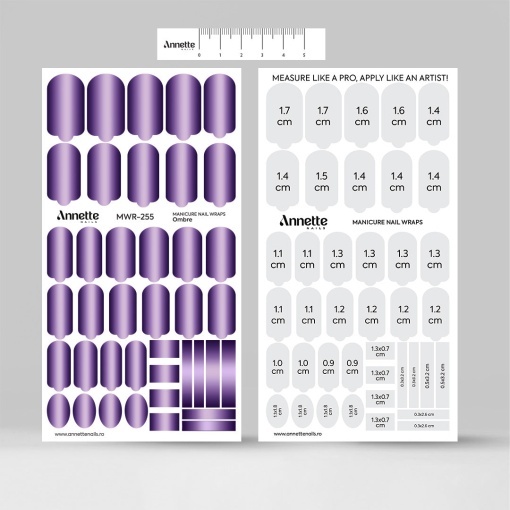 Nail Wraps Manichiura Ombre 255 Annette Nails MWR-255