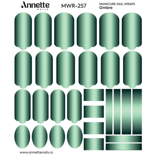 Nail Wraps Manichiura Ombre 257 Annette Nails MWR-257