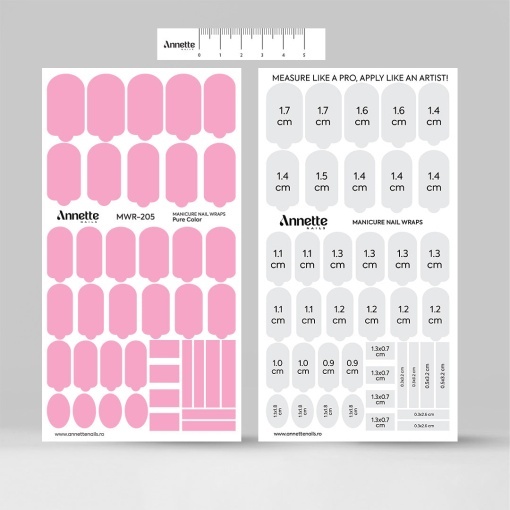 Nail Wraps Manichiura Pure Color 205 Annette Nails MWR-205