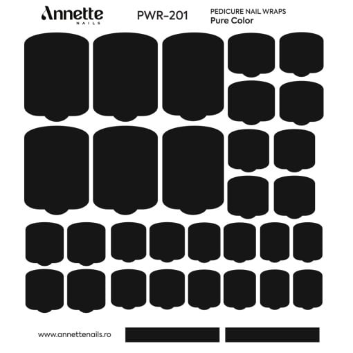 Nail Wraps Pedichiura Pure Color 201 Annette Nails PWR-201