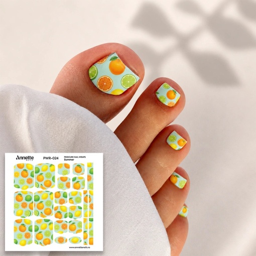 Nail Wraps Pedichiura Summer 24 Annette Nails PWR-024
