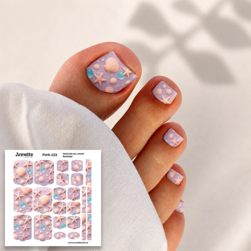 Nail Wraps Pedichiura Summer 33 Annette Nails PWR-033