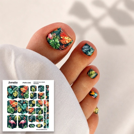 Nail Wraps Pedichiura Summer 40 Annette Nails PWR-040
