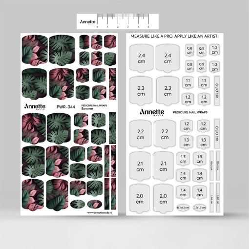 Nail Wraps Pedichiura Summer 44 Annette Nails PWR-044