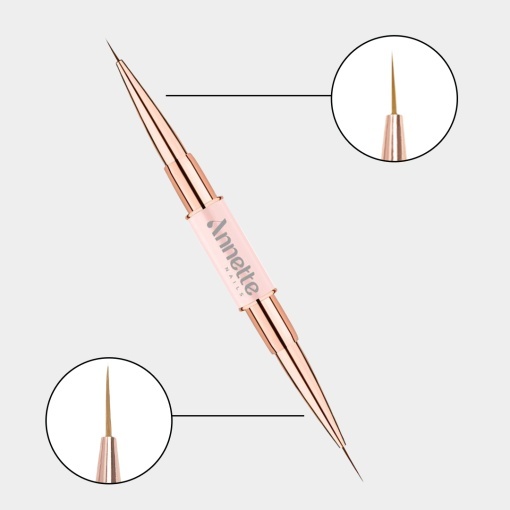 Pensulă dublă manichiură Annette Nails, Liner 7mm - Liner 9mm