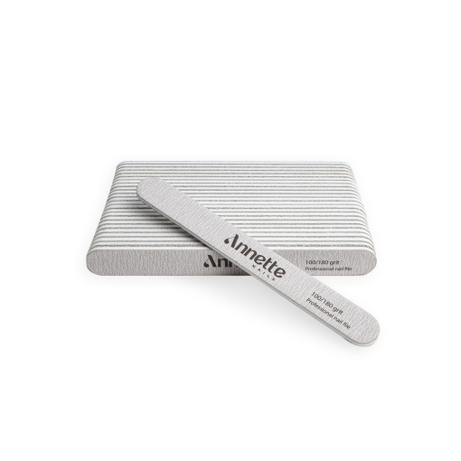 Set Pile Unghii Ovale 25 buc 100/180 grit Zebra Annette Nails POZ-03-100/180-S25