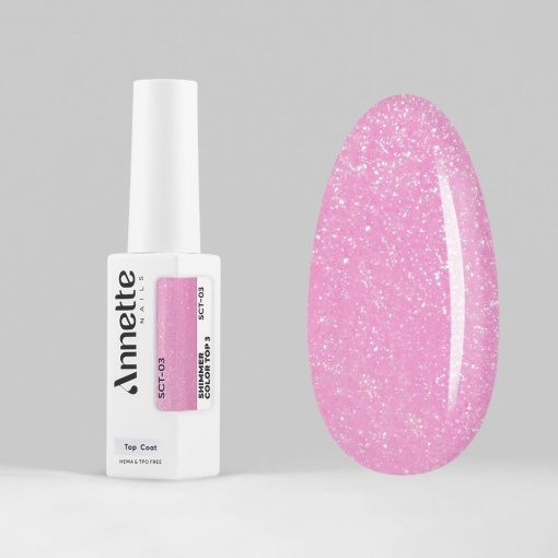 Top Coat Shimmer Color 3 SCT-03 - 8ml Annette Nails