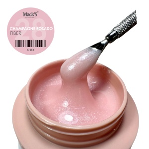 Fiber Builder Gel Champagne Rosado N.28 MACKS - 15g