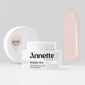 Gel Constructie Half Clear Coffee 8 White Choco - 50ml Annette Nails GBH-08-50 - Img 2