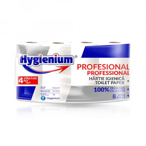 Hartie igienica - HYGENIUM -4 straturi - 8 role