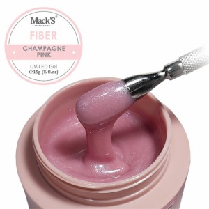MACKS фибров самонивелиращ се гел шампанско розово -15g
