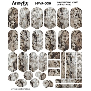Nail Wraps Manichiura Animal Print 6 Annette Nails MWR-006 - Img 2