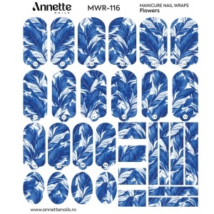 Nail Wraps Manichiura Flowers 116 Annette Nails MWR-116 - Img 1