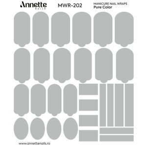 Nail Wraps Manichiura Pure Color 202 Annette Nails MWR-202 - Img 2