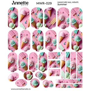 Nail Wraps Manichiura Summer 29 Annette Nails MWR-029 - Img 2