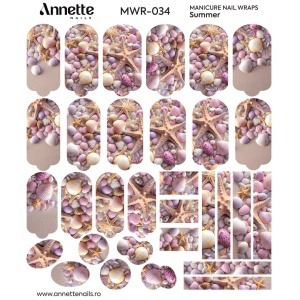 Nail Wraps Manichiura Summer 34 Annette Nails MWR-034 - Img 2