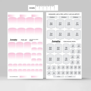 Nail Wraps Pedichiura Ombre 267 Annette Nails PWR-267 - Img 3