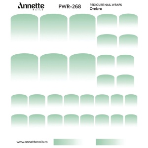 Nail Wraps Pedichiura Ombre 268 Annette Nails PWR-268 - Img 2