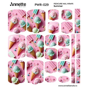 Nail Wraps Pedichiura Summer 29 Annette Nails PWR-029 - Img 2